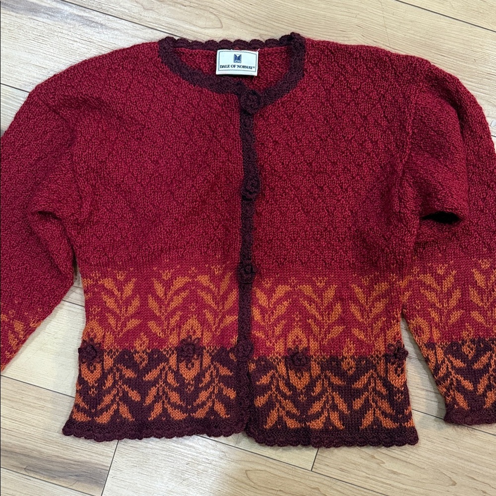 Dale of Norway Women's Burgundy Cardigan